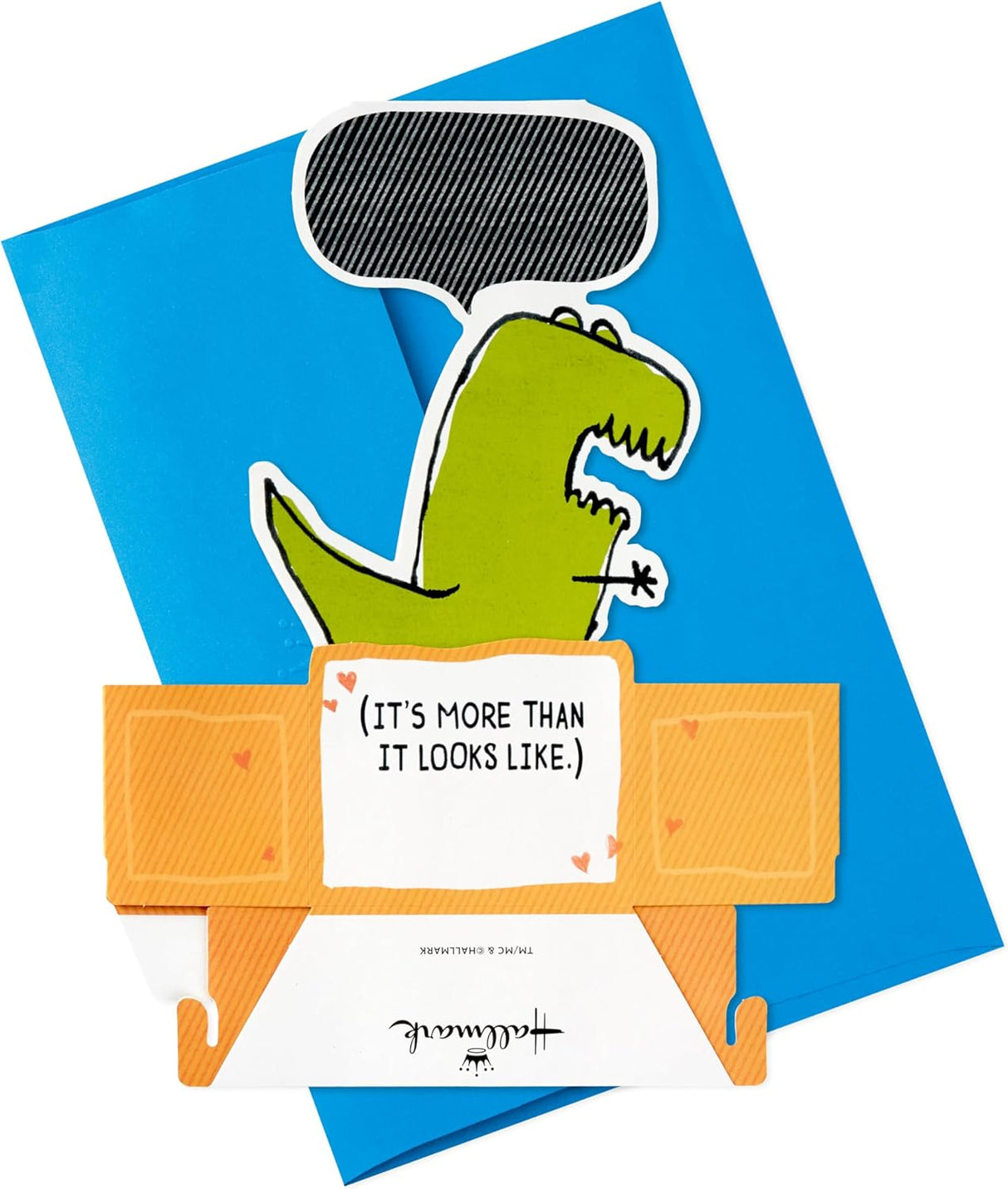 Hallmark Paper Wonder Shoebox Funny Pop Up Birthday Card, Anniversary Card, Fathers Day Card, Mothers Day Card, Love Card (T-Rex)