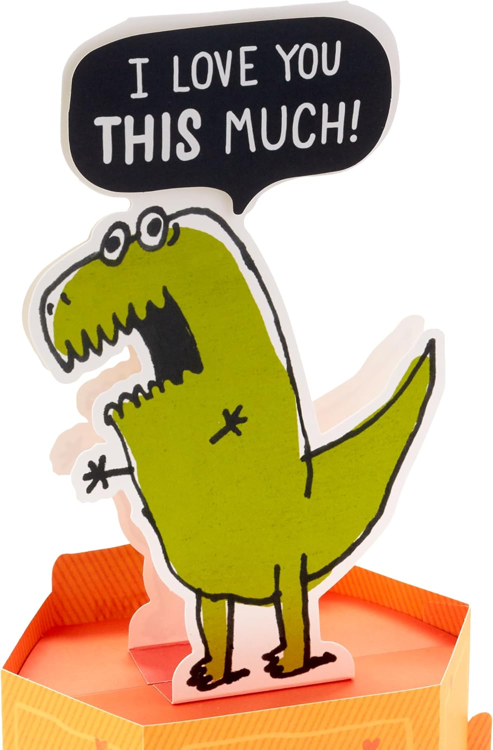 Hallmark Paper Wonder Shoebox Funny Pop Up Birthday Card, Anniversary Card, Fathers Day Card, Mothers Day Card, Love Card (T-Rex)
