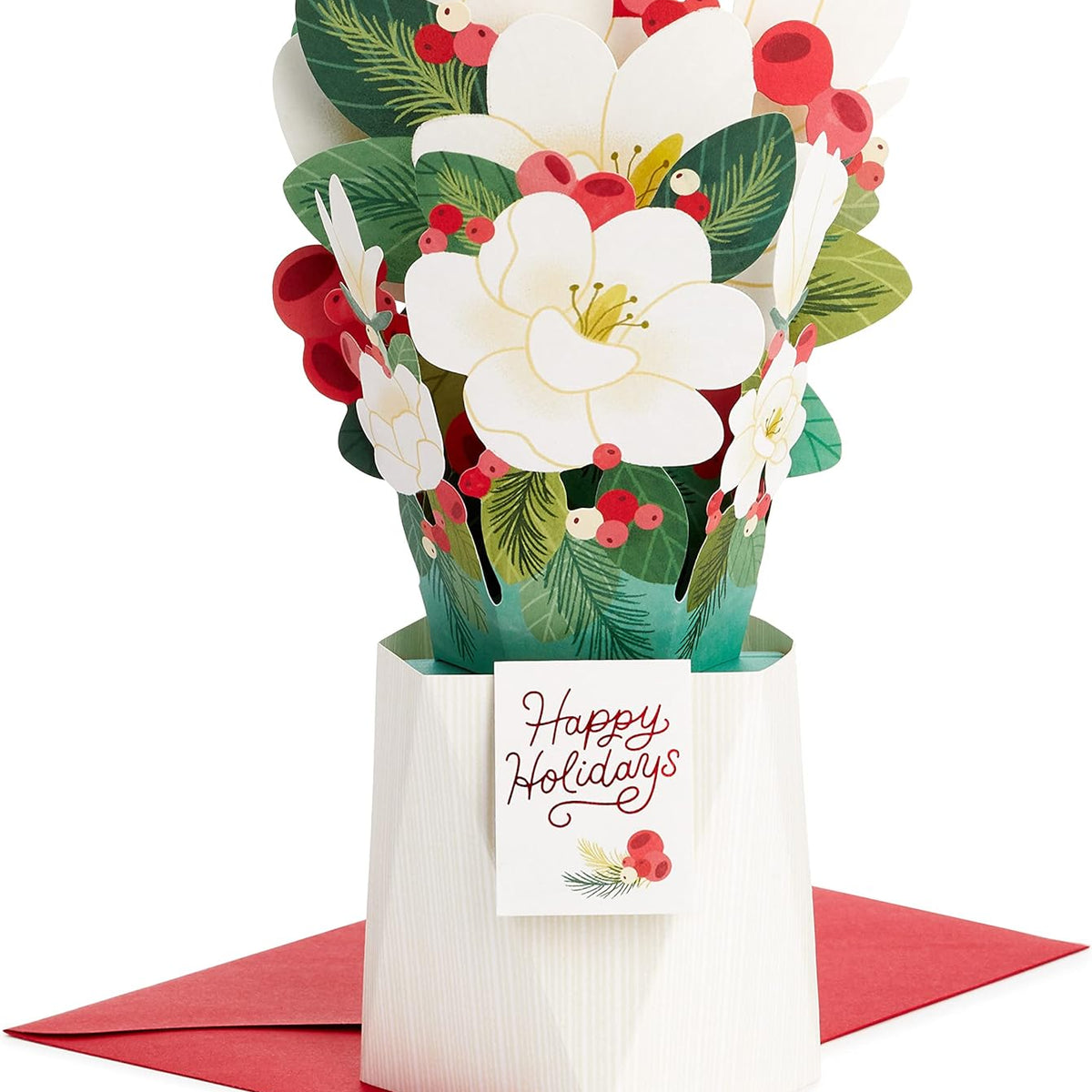 Hallmark Paper Wonder Pop Up Holiday Card (Magnolia Displayable Bouque