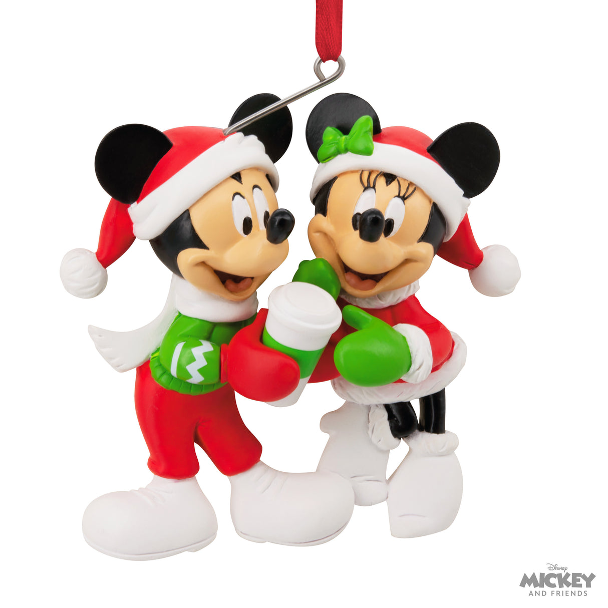 Hallmark Christmas Ornament (Disney Mickey and Minnie Sharing Cocoa)