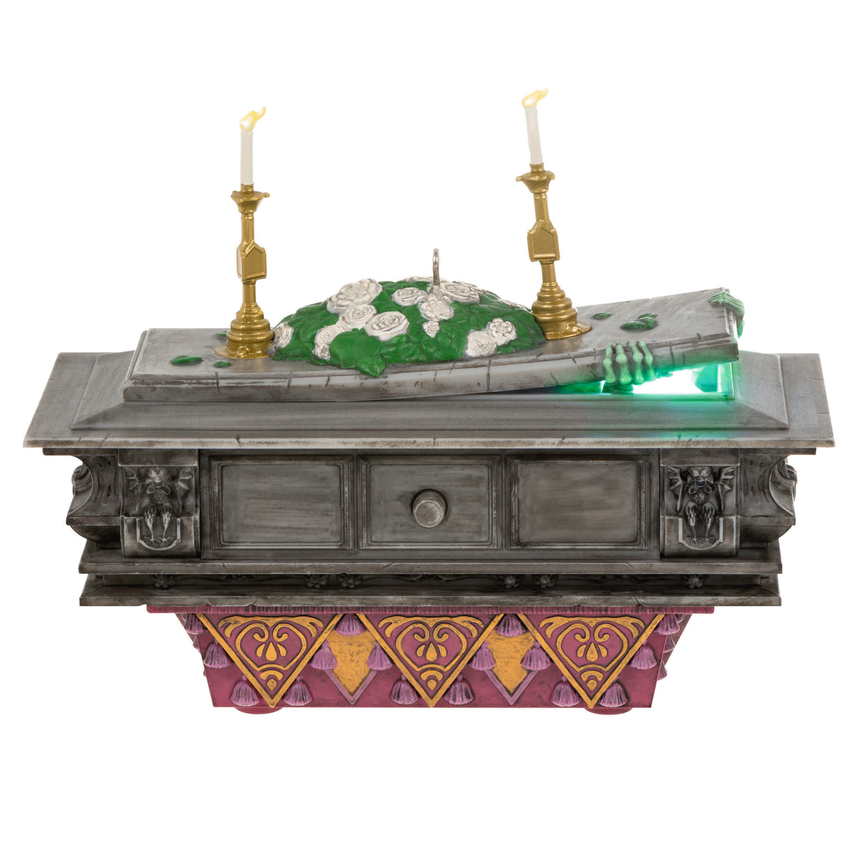 Hallmark Keepsake Christmas Ornament (Disney The Haunted Mansion Collection The Coffin in the Conservatory With Light and Sound)