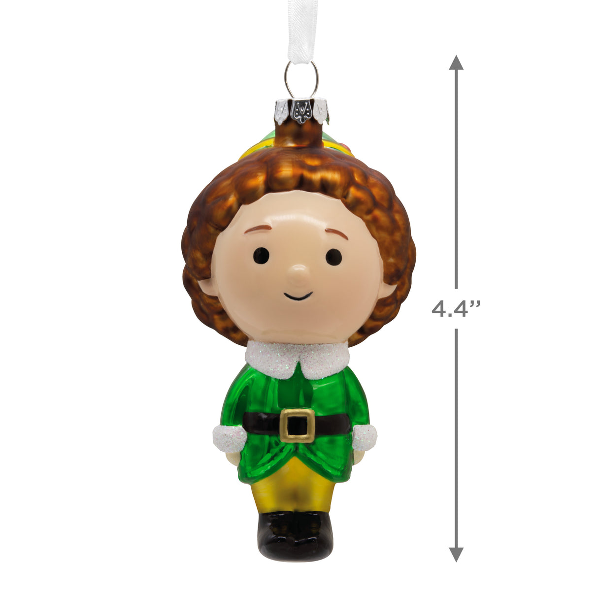 Elf Buddy the Elf Christmas Ornament, Blown Glass