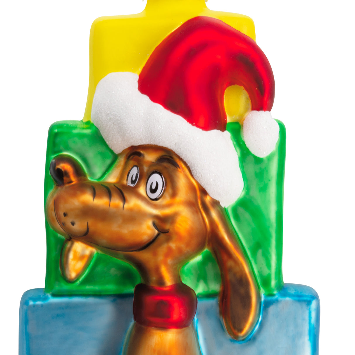 Dr. Seuss's How the Grinch Stole Christmas! Max With Presents Christmas Ornament, Blown Glass