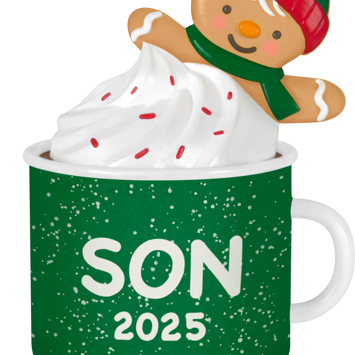 Hallmark Keepsake Christmas Ornament (Son Gingerbread Boy in Mug 2025)