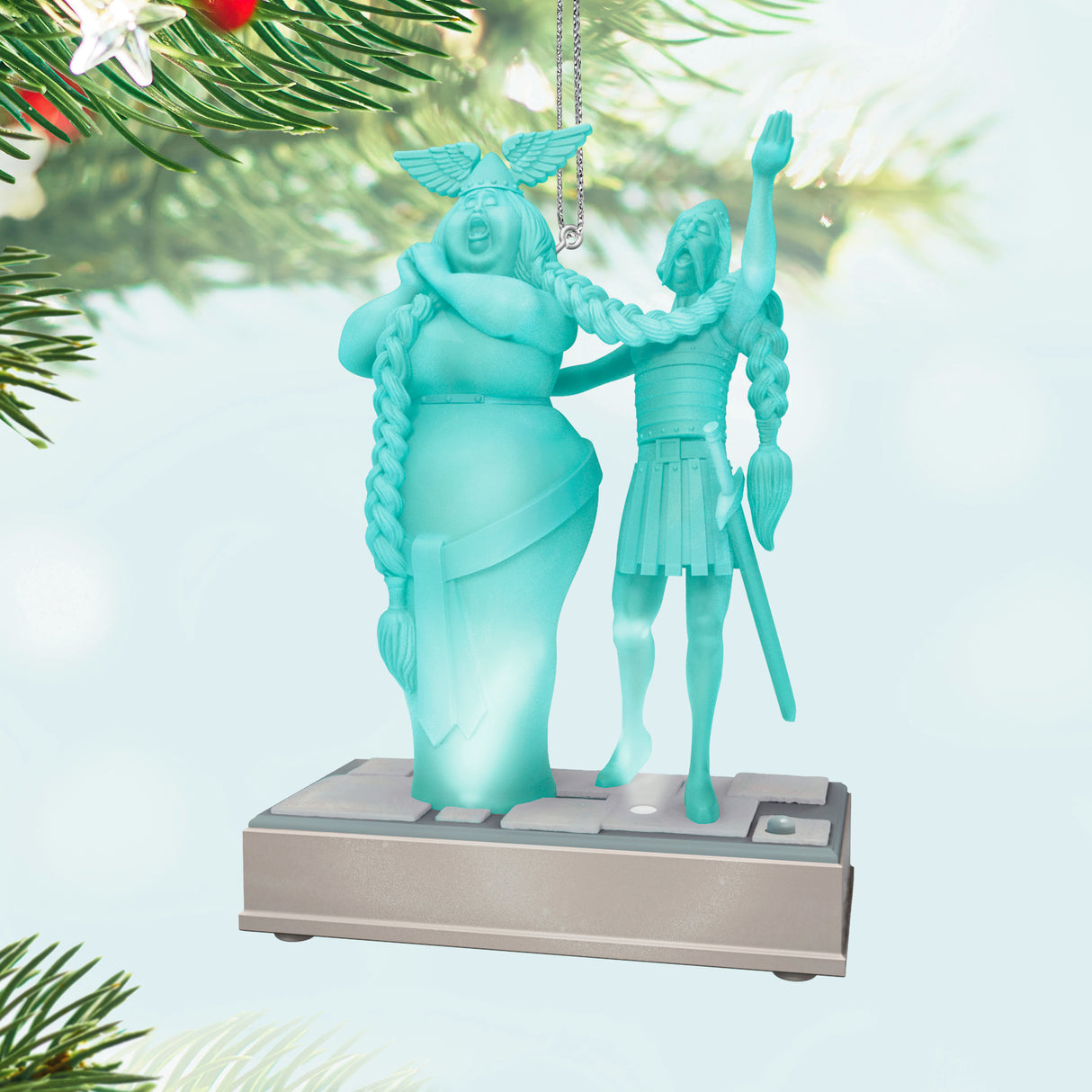 Hallmark Keepsake Christmas Ornament (Disney The Haunted Mansion Collection The Opera Singers With Light and Sound)