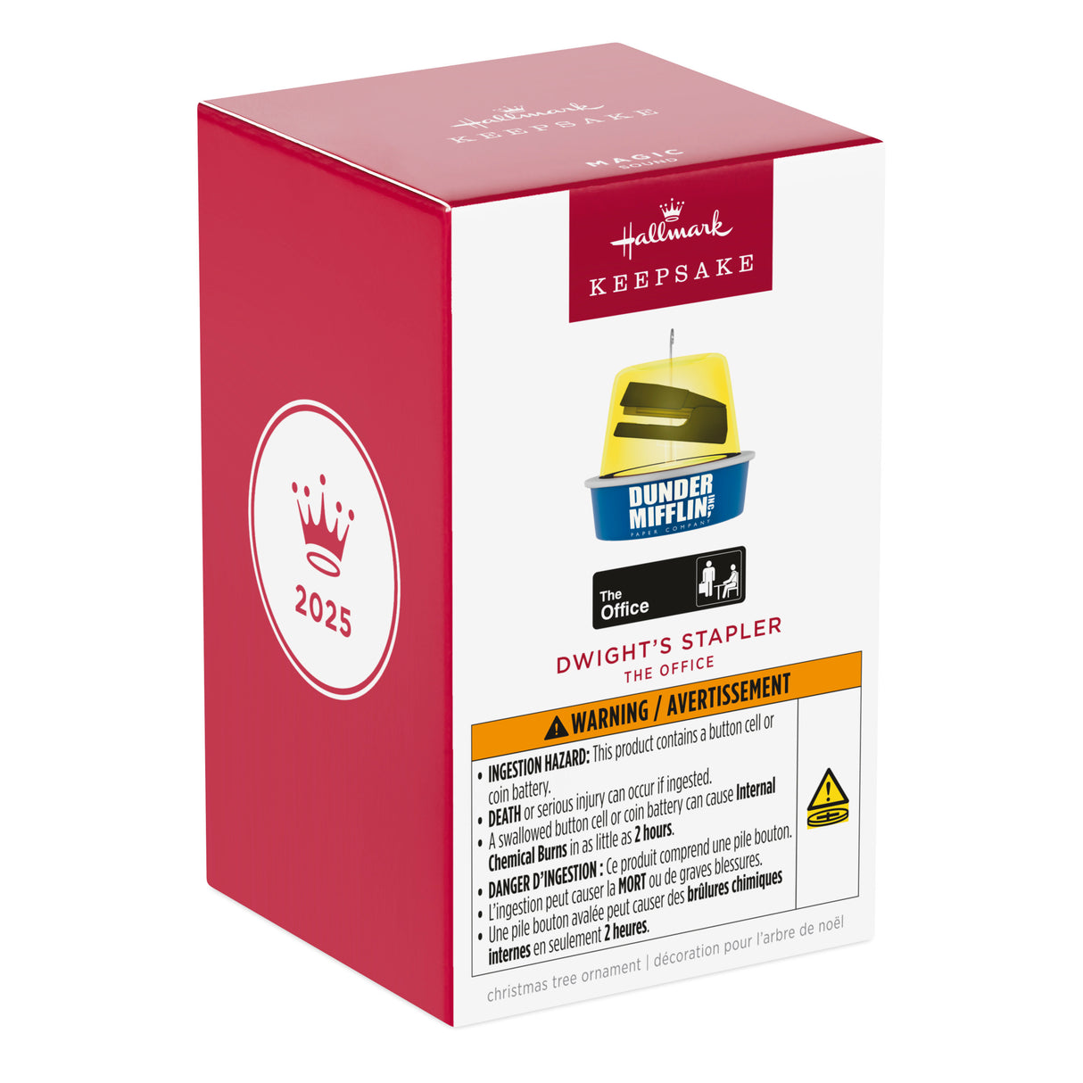 Hallmark Keepsake Christmas Ornament (The Office Dwight's Stapler With Sound)