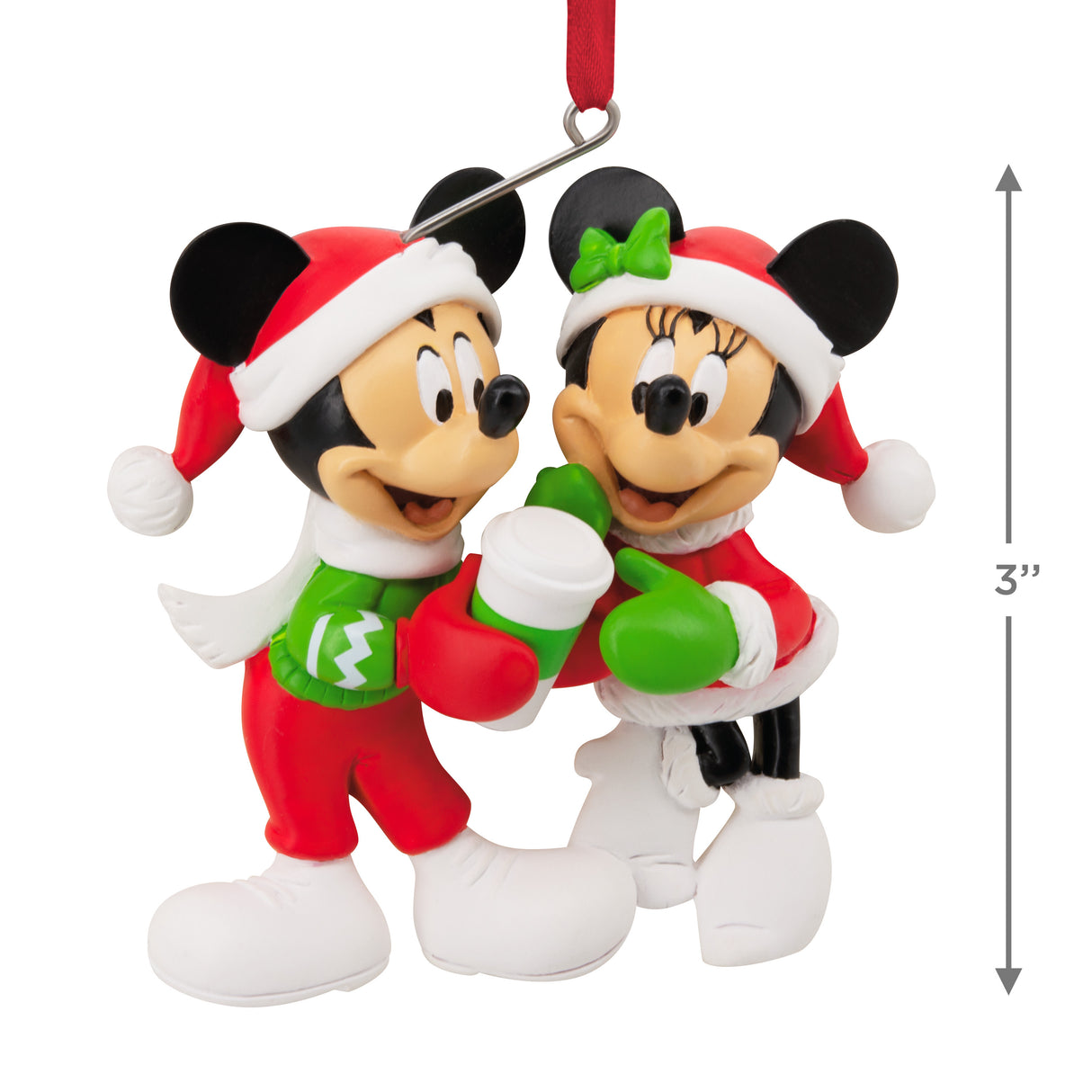 Hallmark Christmas Ornament (Disney Mickey and Minnie Sharing Cocoa)