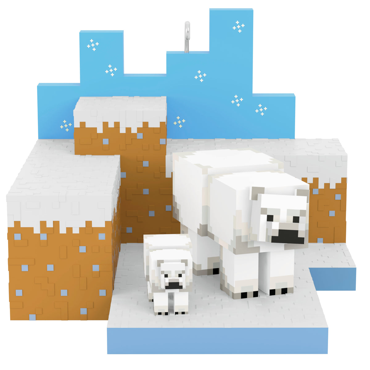 Hallmark Keepsake Christmas Ornament (Minecraft Polar Bears in Snowy T