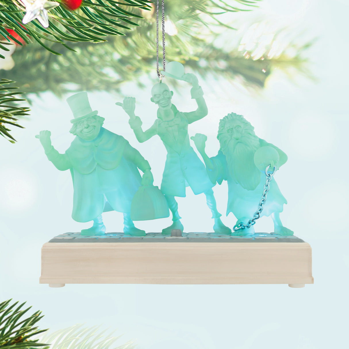 Hallmark Keepsake Christmas Ornament (Disney The Haunted Mansion Collection The Hitchhiking Ghosts With Light and Sound)