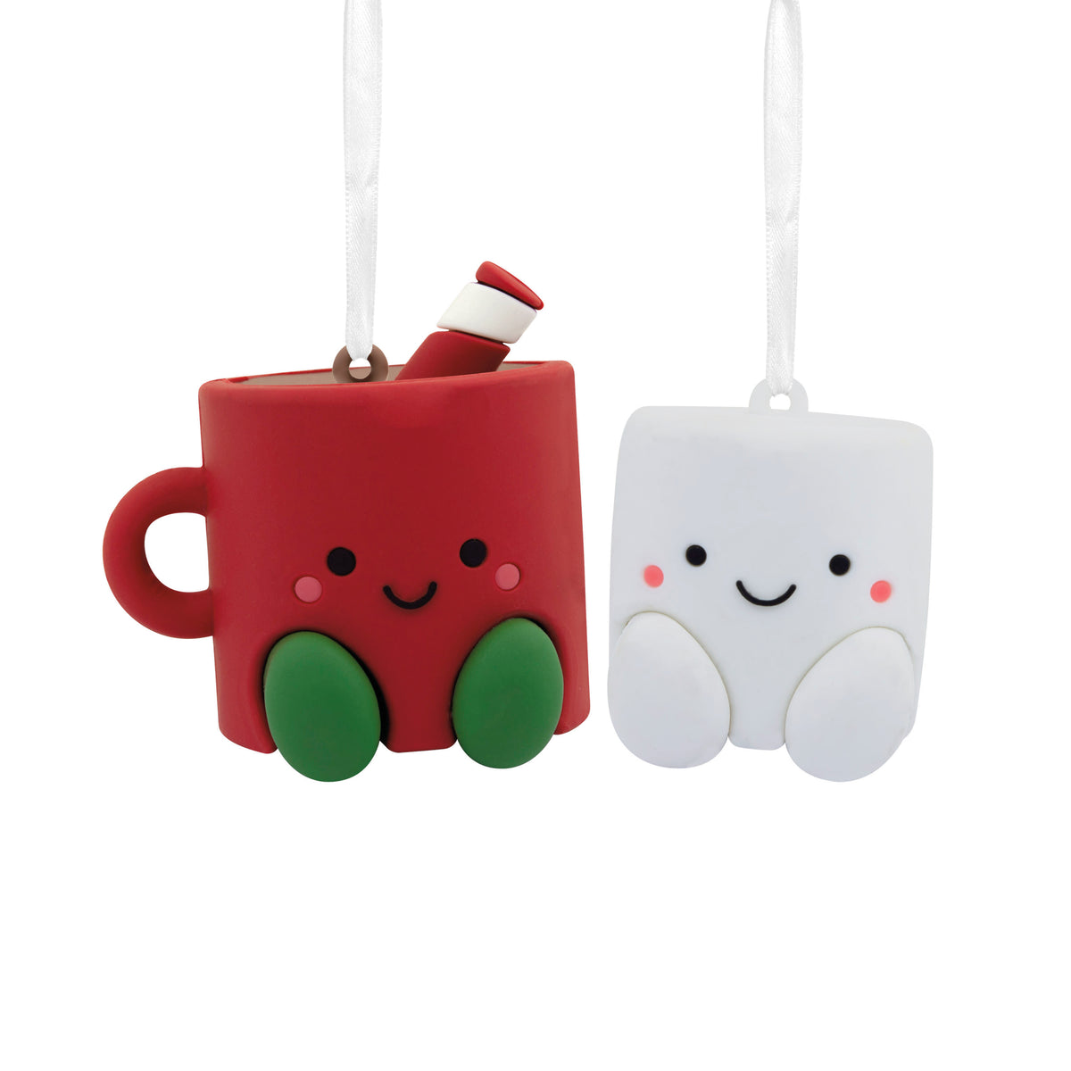 Better Together Hot Cocoa and Marshmallow Magnetic Christmas Ornaments