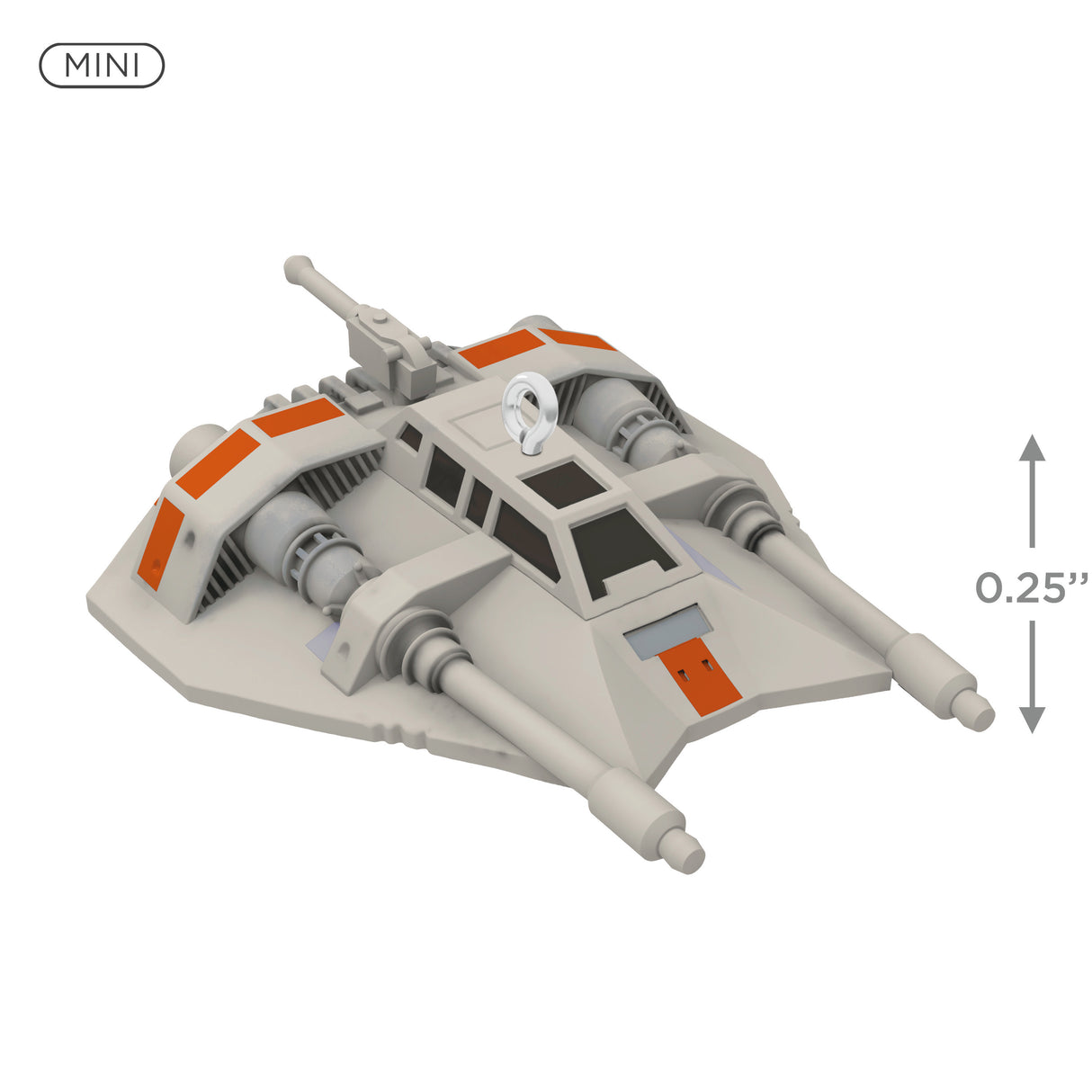 Hallmark Keepsake 0.25" Mini Christmas Ornament (Star Wars: The Empire Strikes Back Rebel Snowspeeder)