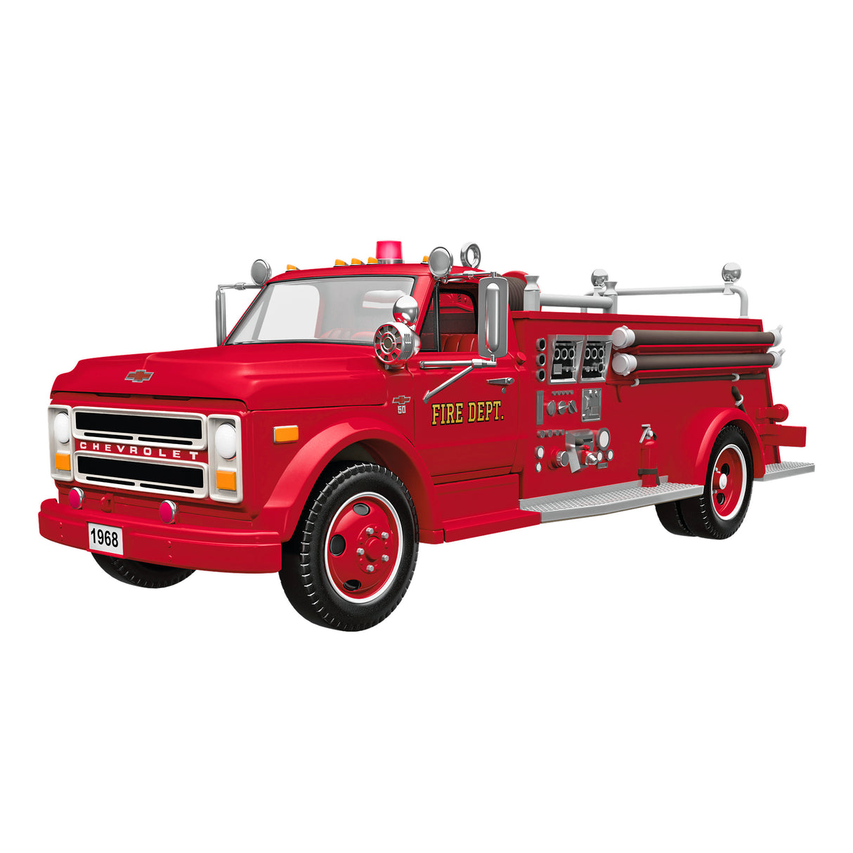 Hallmark Keepsake Christmas Ornament (Fire Brigade 1968 Chevrolet Fire Engine 2025 With Light)