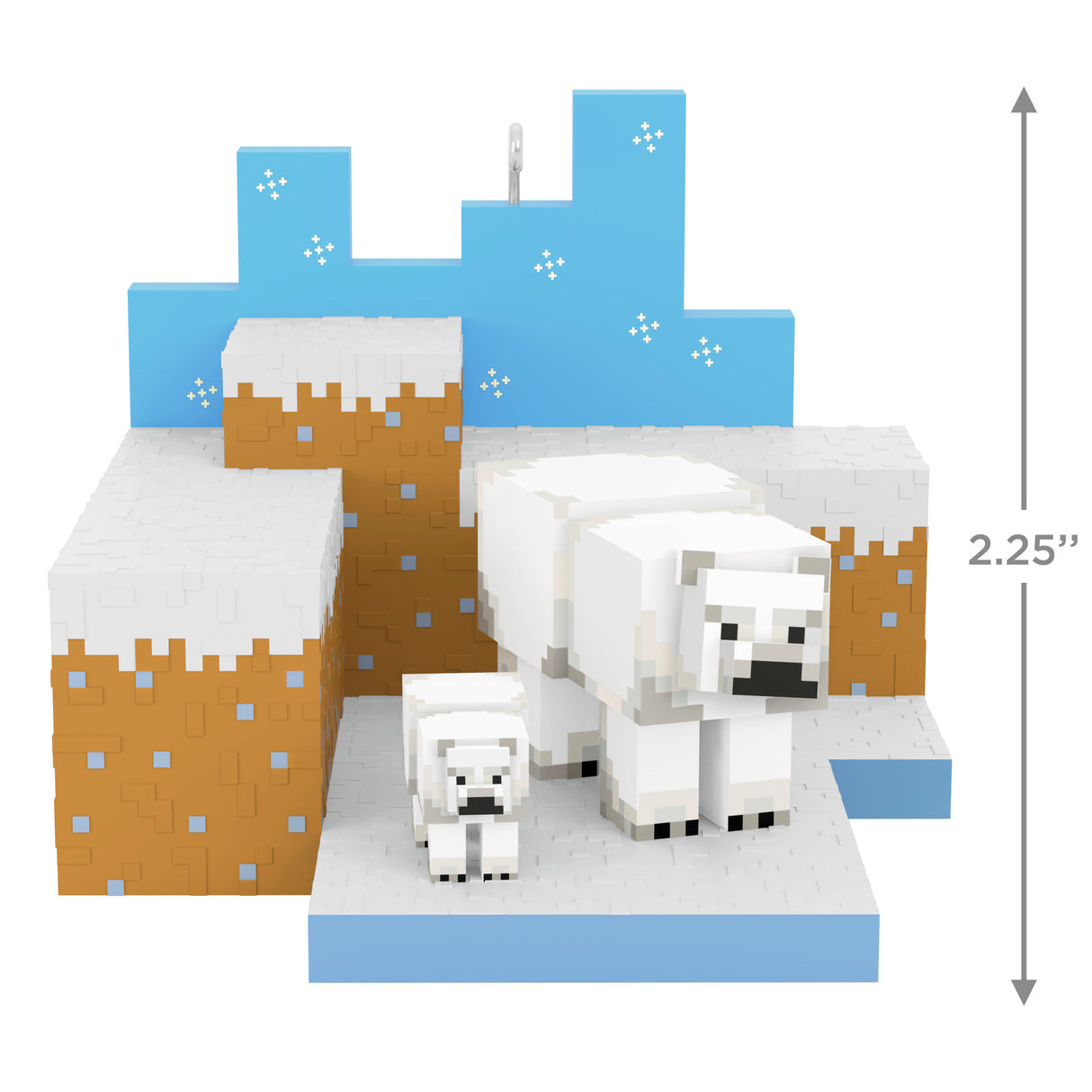 Hallmark Keepsake Christmas Ornament (Minecraft Polar Bears in Snowy Tundra)