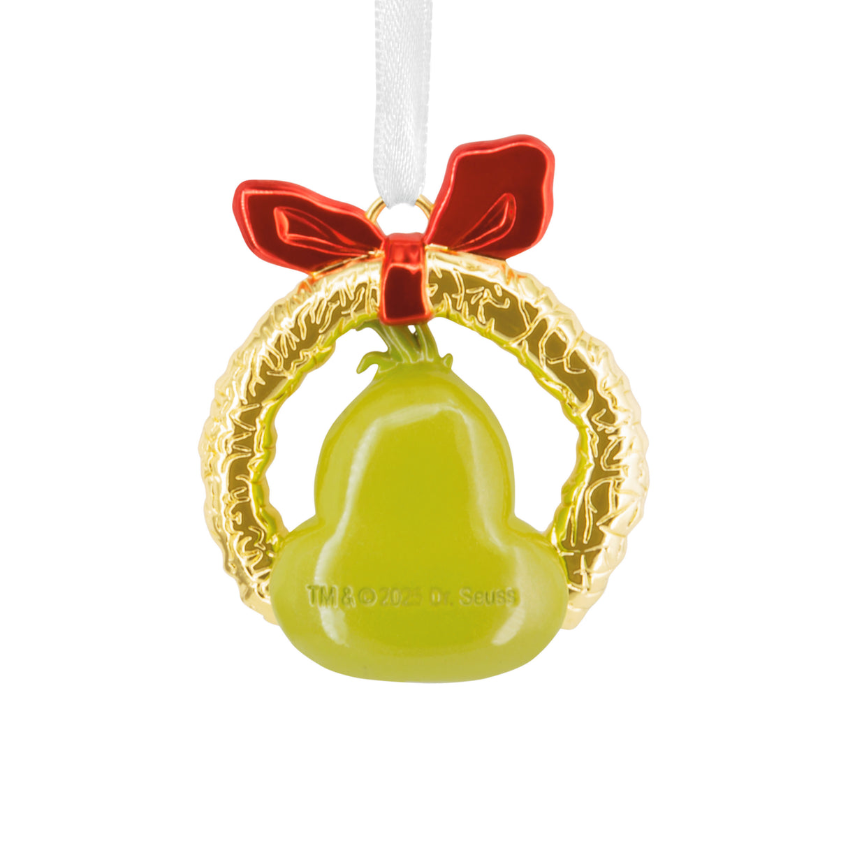 Hallmark Christmas Ornament (Dr. Seuss's How the Grinch Stole Christmas! Grinch in Wreath, Metal)