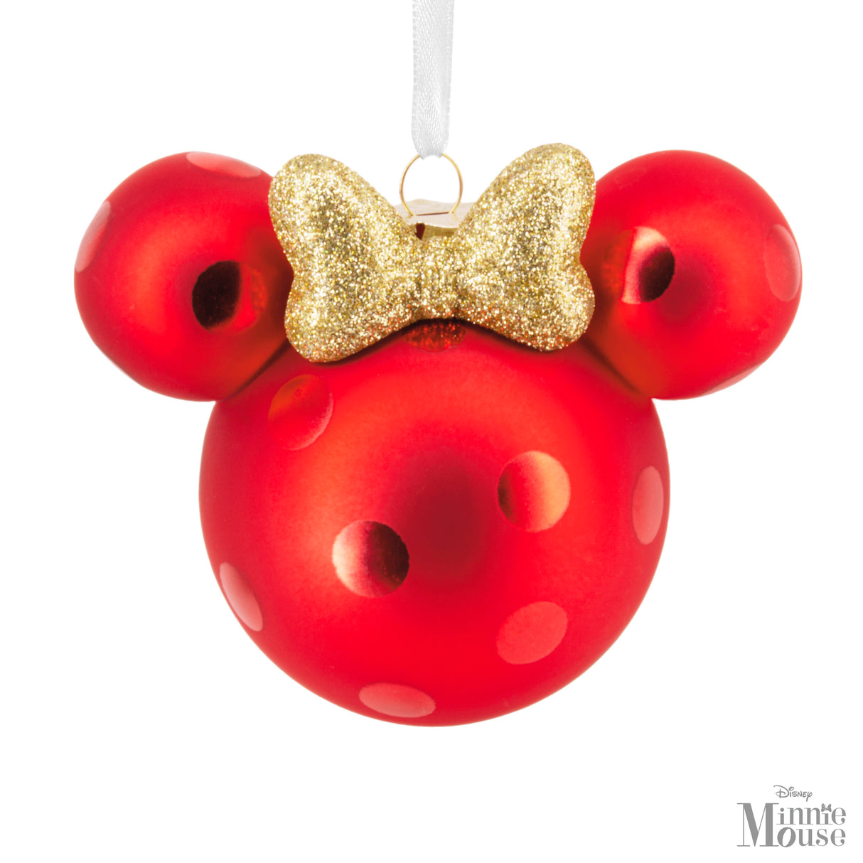 Hallmark Christmas Ornament (Disney Minnie Mouse Ears Icon, Glass)