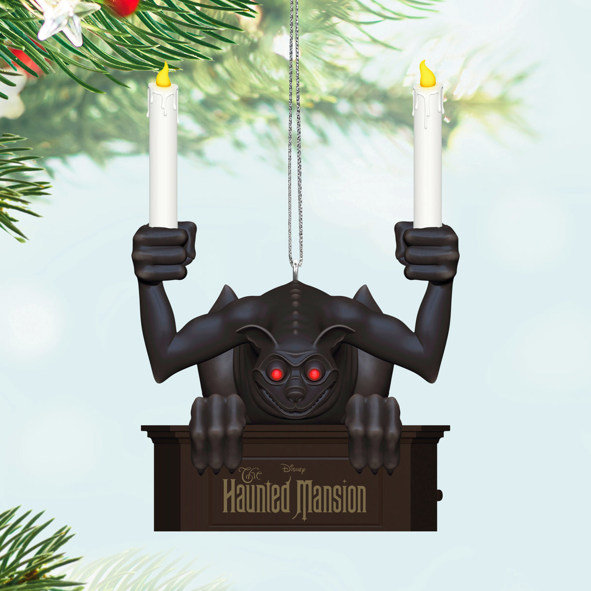 Hallmark Keepsake Christmas Ornament (Disney The Haunted Mansion Gargoyle With Light)