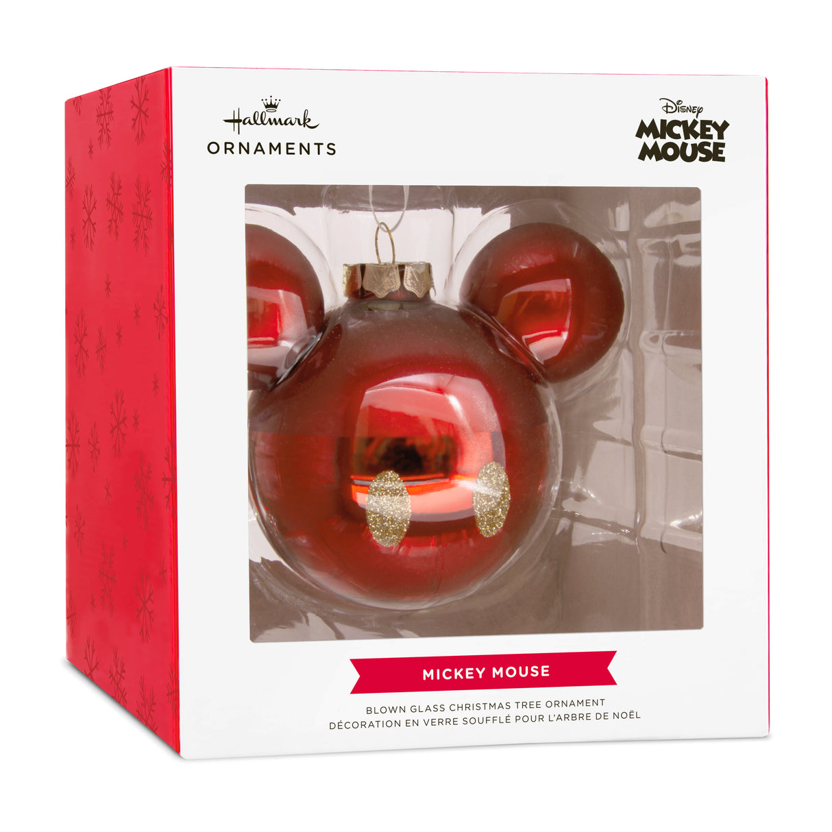 Hallmark Christmas Ornament (Disney Mickey Mouse Ears Icon, Glass)