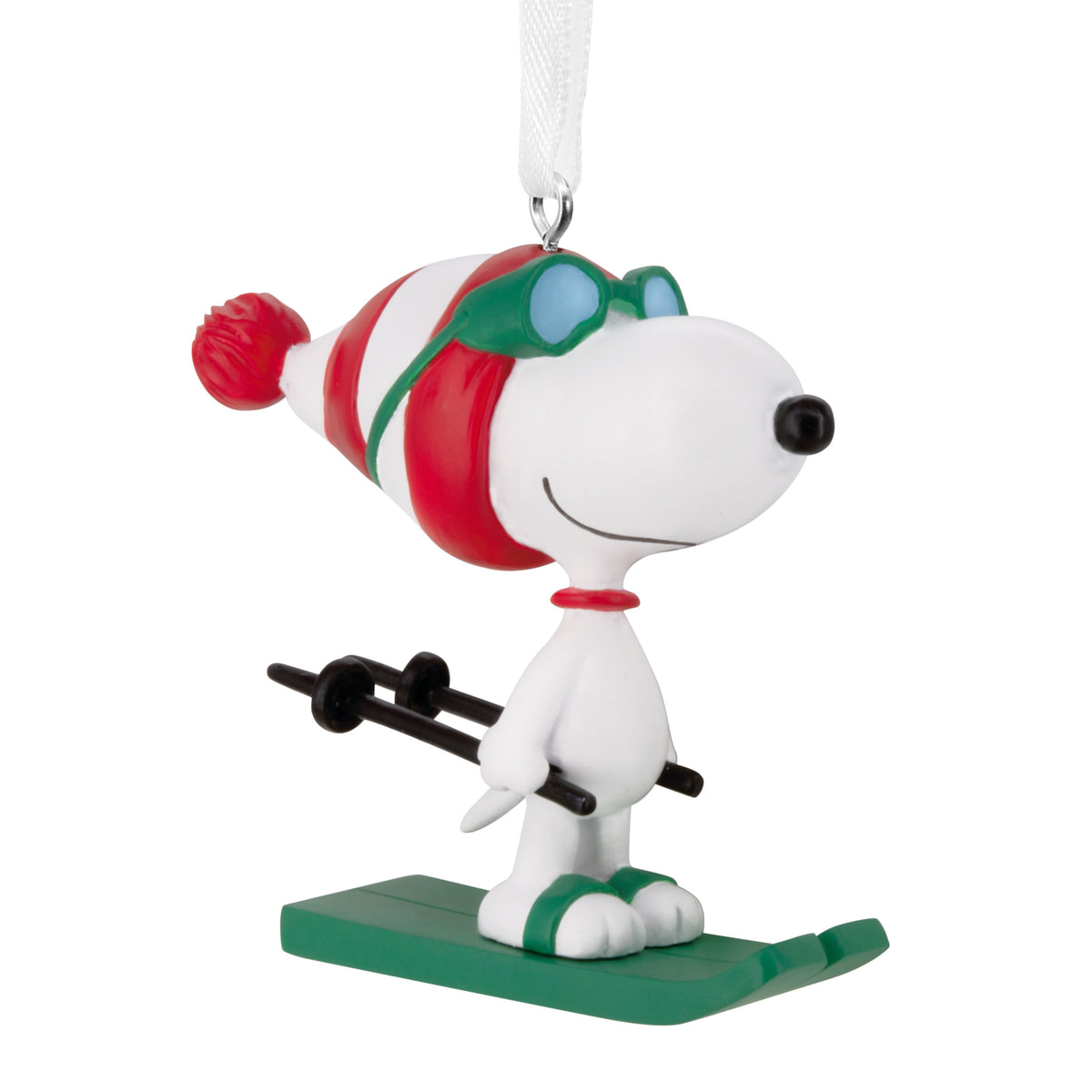 Peanuts Snoopy Skiing Christmas Ornament