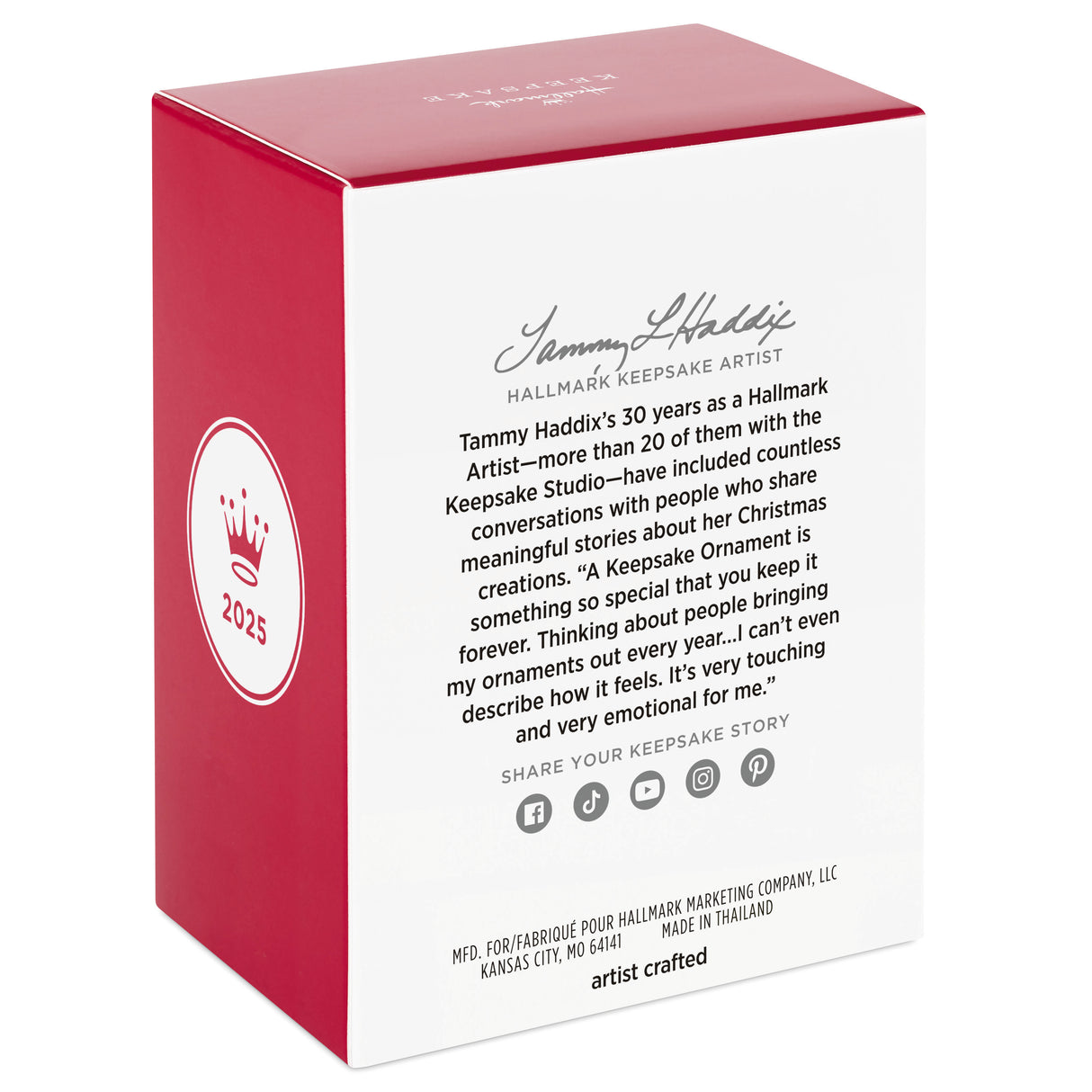 Hallmark Keepsake Christmas Ornament (Dad Gingerbread Boy in Mug 2025)