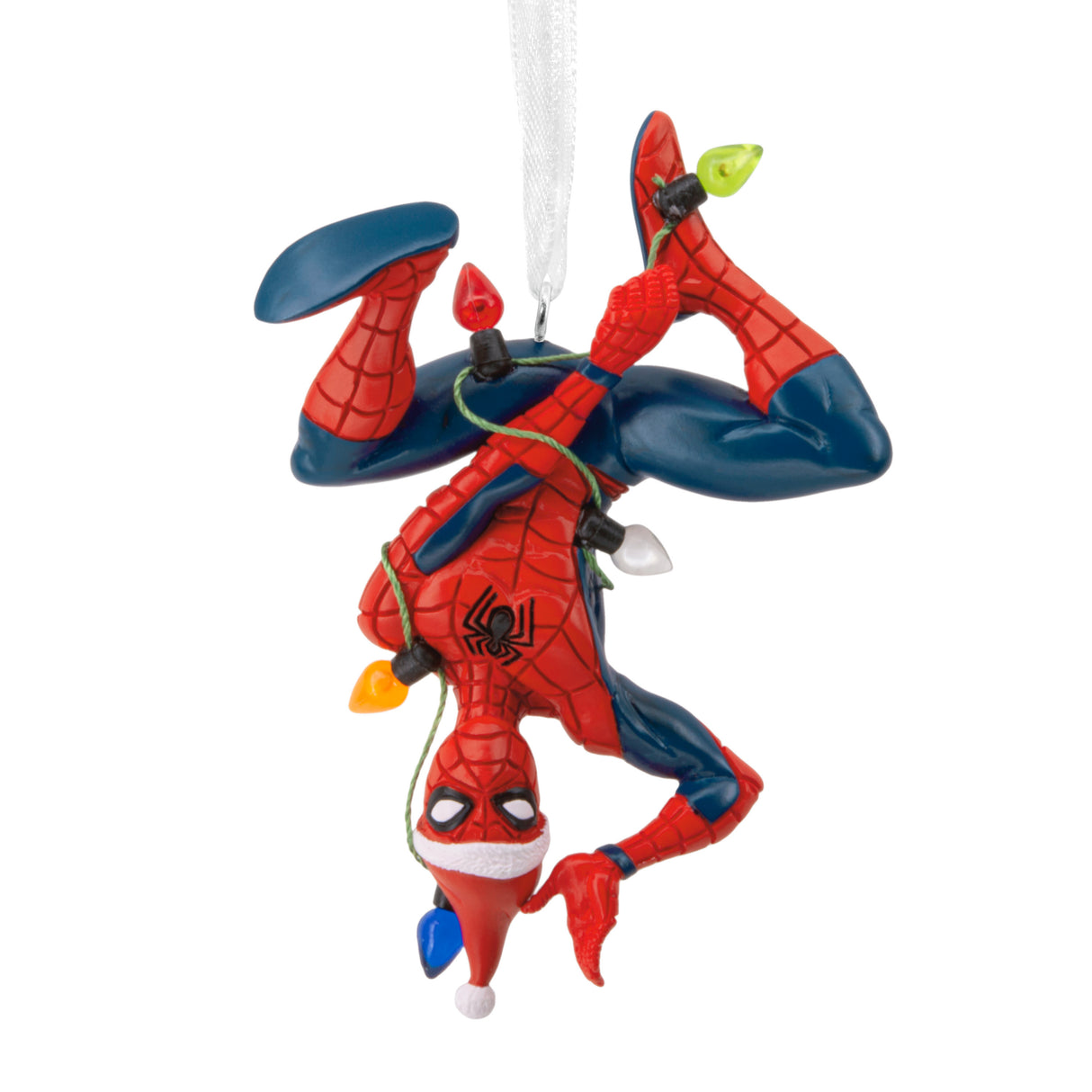 Hallmark Christmas Ornament (Marvel Spider-Man Hanging From Lights)