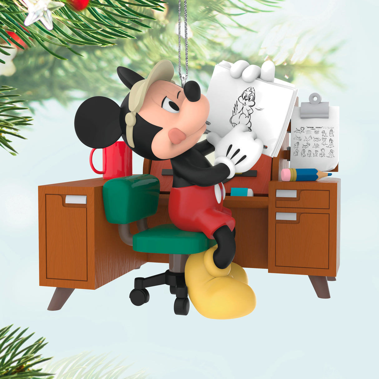 Hallmark Keepsake Christmas Ornament (Disney Mickey Mouse From Sketch to Screen)