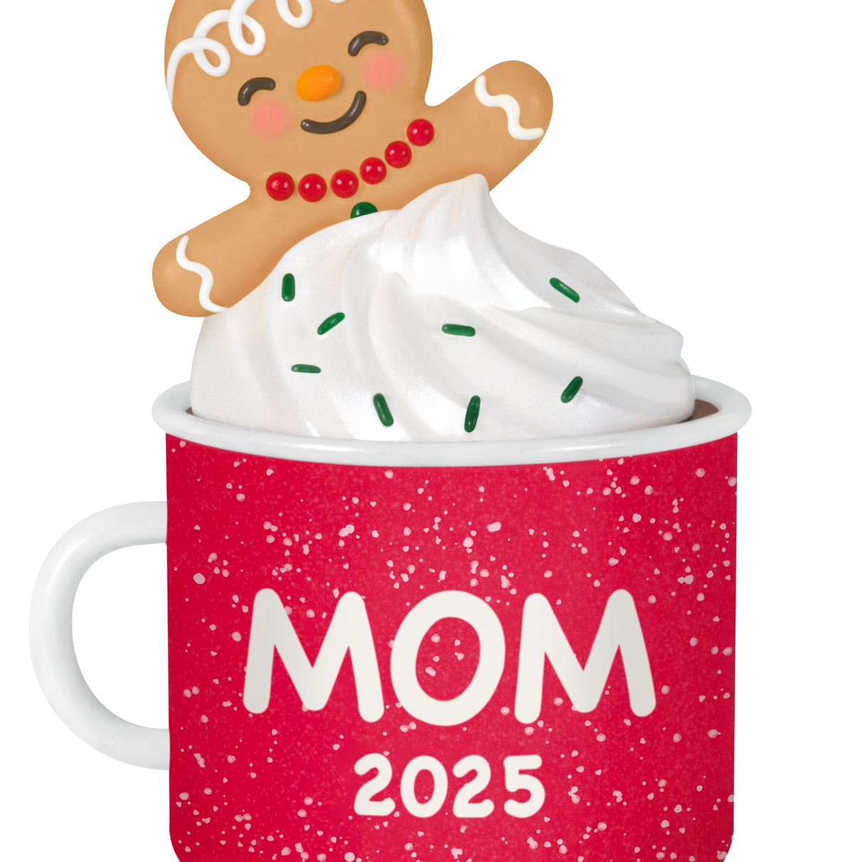 Hallmark Keepsake Christmas Ornament (Mom Gingerbread Girl in Mug 2025)