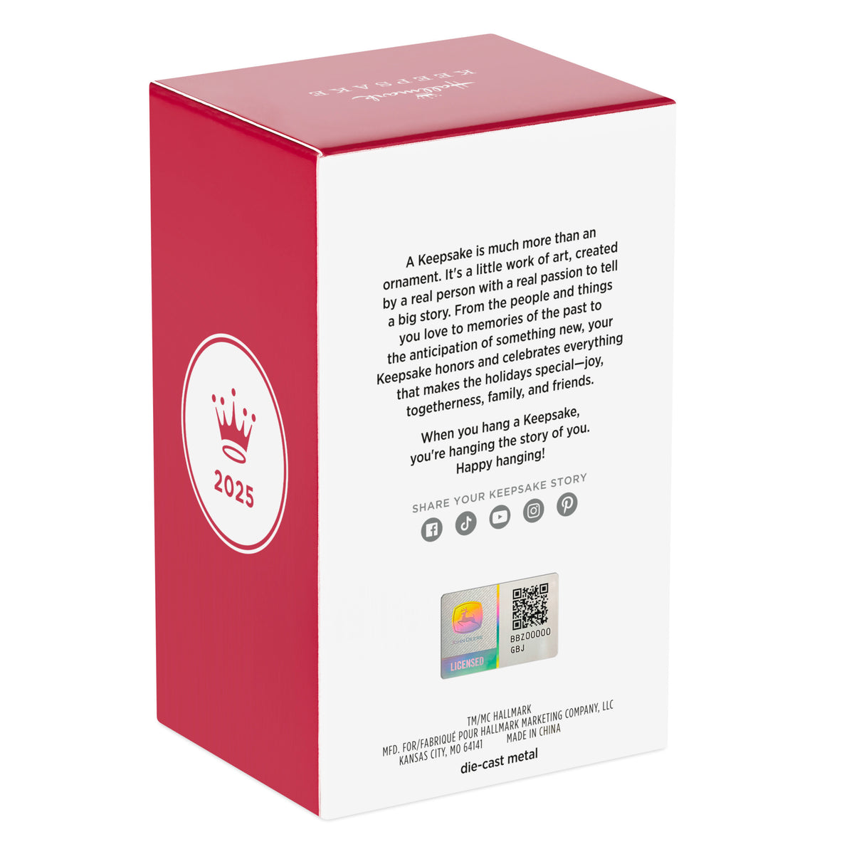 Hallmark Keepsake Christmas Ornament (John Deere 620 Tractor, Metal)