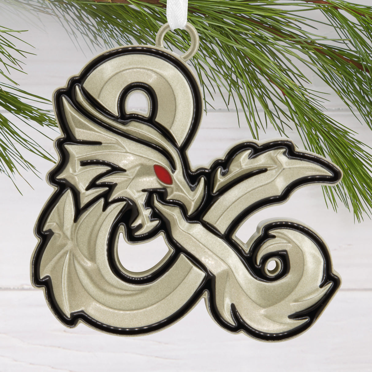 Hallmark Christmas Ornament (Dungeons & Dragons: Honor Among Thieves Dragon Ampersand, Metal)