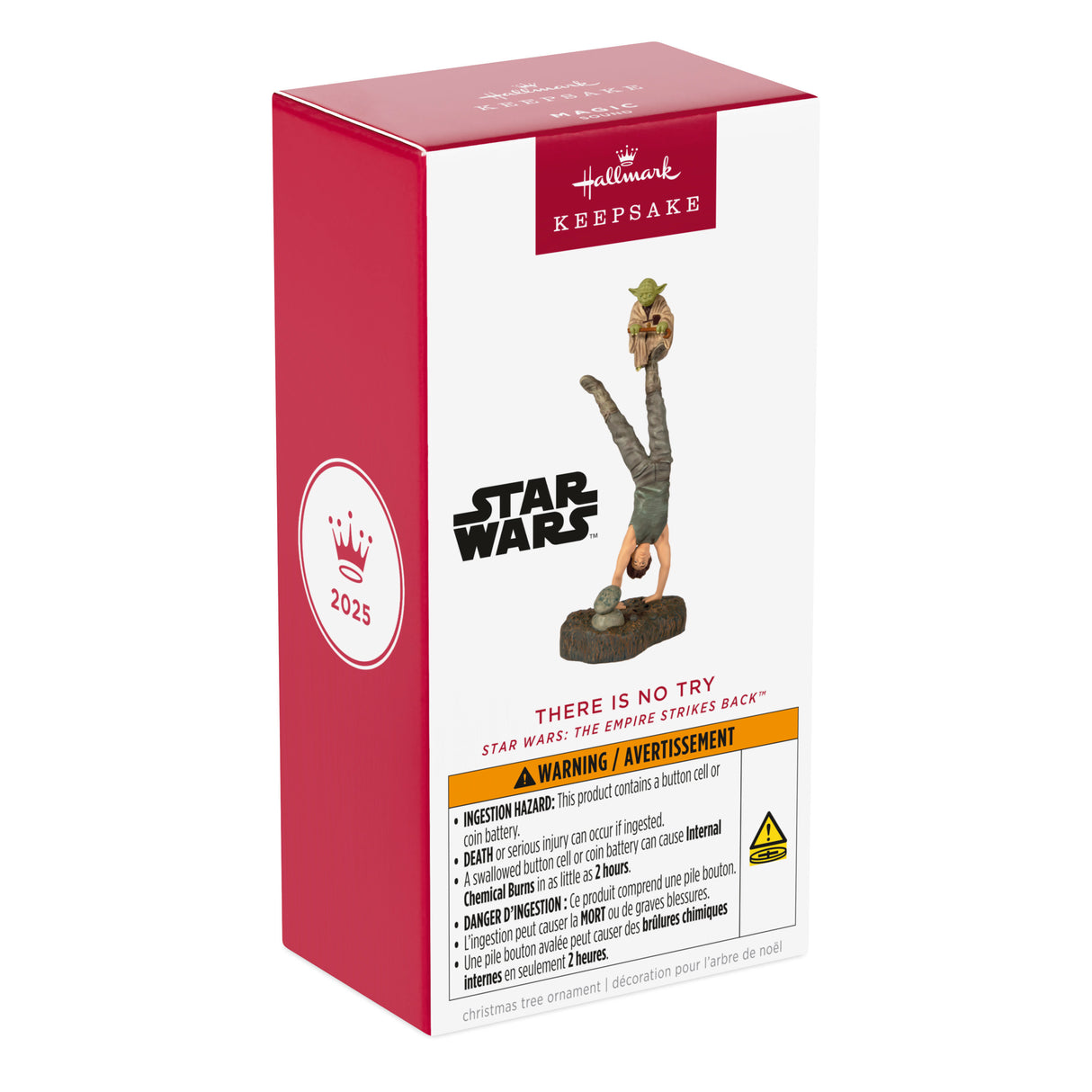 Hallmark Keepsake Christmas Ornament (Star Wars: The Empire Strikes Back There Is No Try With Sound)