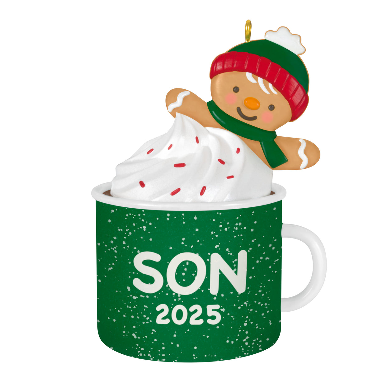Hallmark Keepsake Christmas Ornament (Son Gingerbread Boy in Mug 2025)