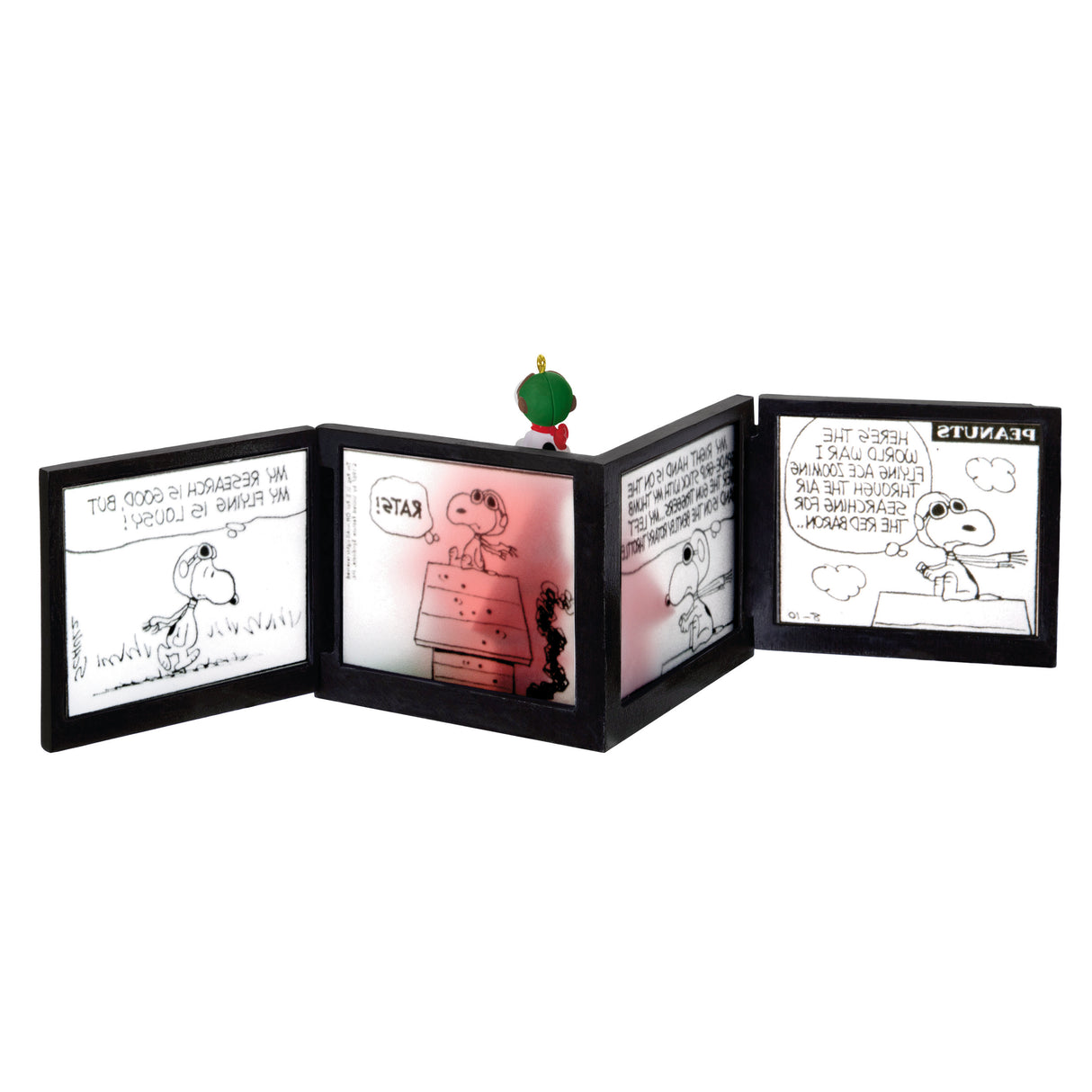 Hallmark Keepsake Christmas Ornament (Peanuts 75th Anniversary Snoopy as The Flying Ace Musical)