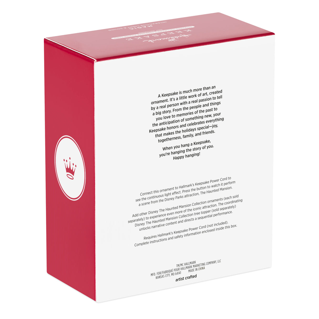 Hallmark Keepsake Christmas Ornament (Disney The Haunted Mansion Collection The Hitchhiking Ghosts With Light and Sound)