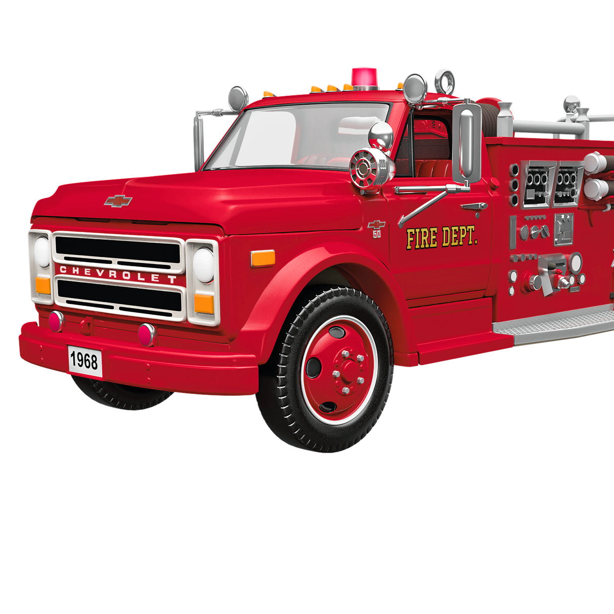 Hallmark Keepsake Christmas Ornament (Fire Brigade 1968 Chevrolet Fire Engine 2025 With Light)