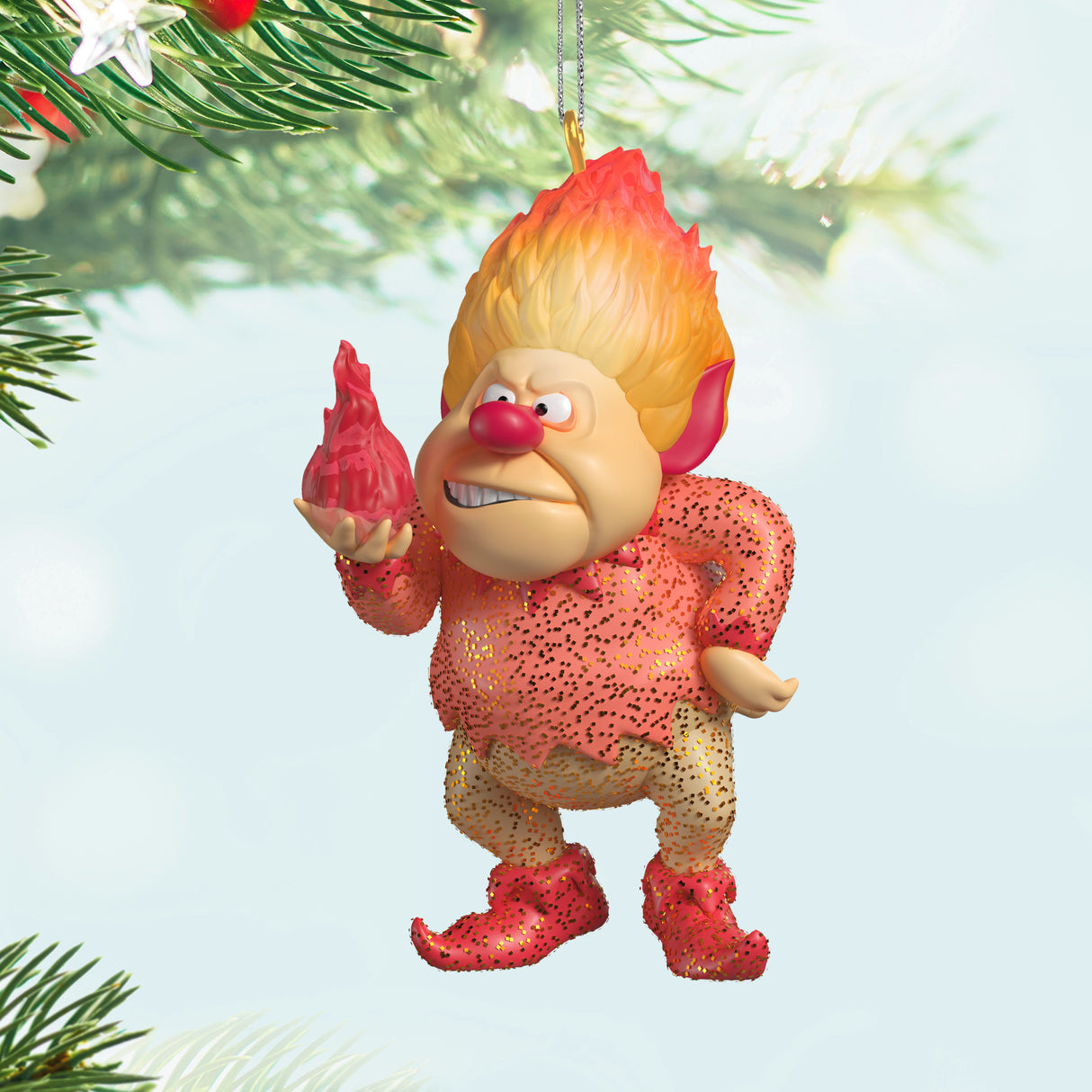 Hallmark Keepsake Christmas Ornament (The Year Without a Santa Claus Heat Miser With Light)