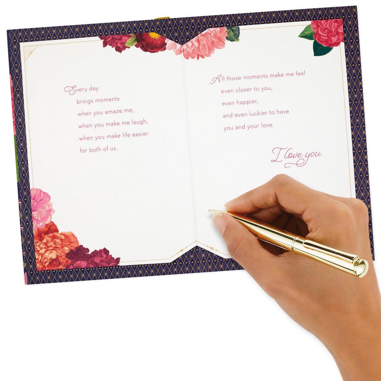 Hallmark Anniversary Card, Love Card, Romantic Birthday Card for Women (Love Is a Beautiful Place to Be)