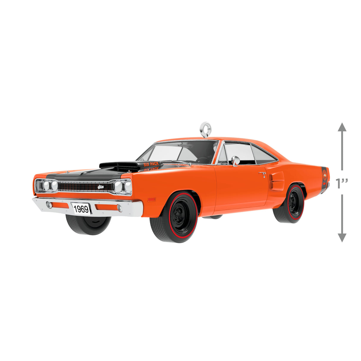 Hallmark Keepsake Christmas Ornament (Classic American Cars 1969 Dodge Super Bee Six Pack 2025, Metal)