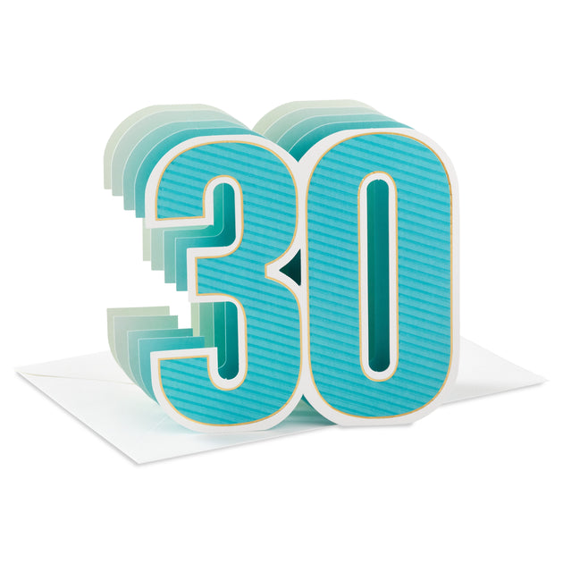 Hallmark Paper Wonder Pop Up 30th Birthday Card (Good Year)