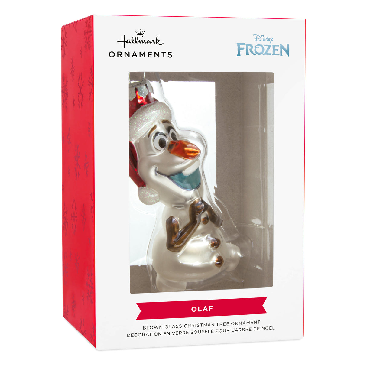 Hallmark Christmas Ornament (Disney Frozen Holiday Olaf, Glass)