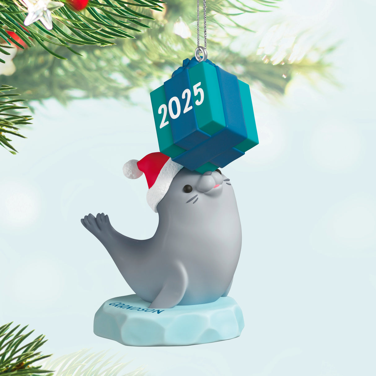 Hallmark Keepsake Christmas Ornament (Grandson Seal 2025)