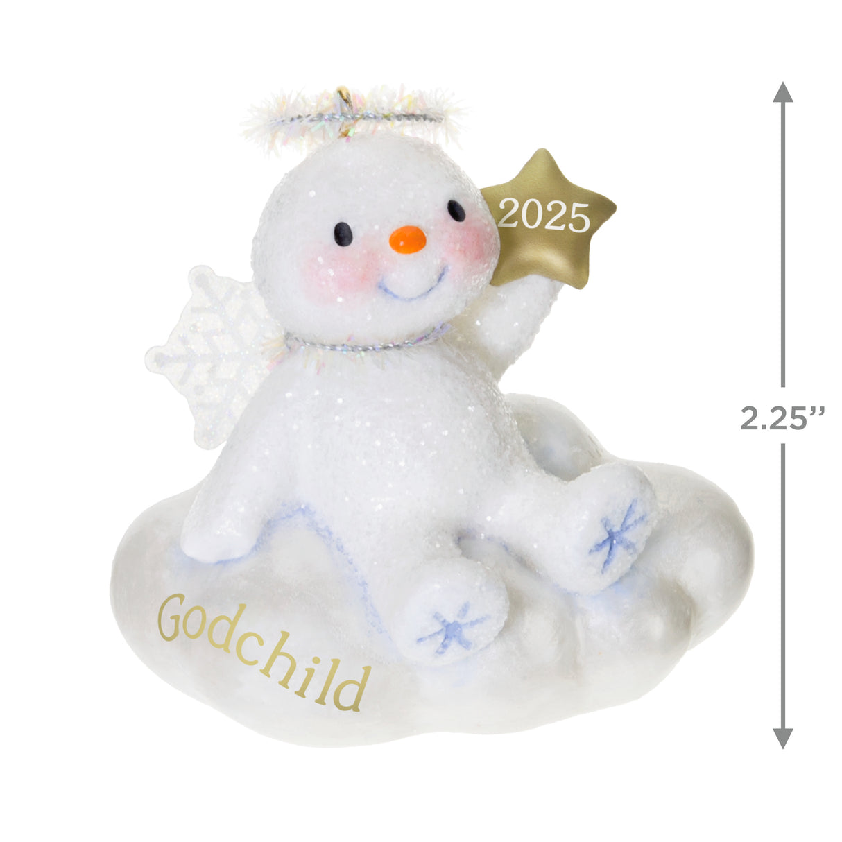 Hallmark Keepsake Christmas Ornament (Godchild Snow Angel 2025)