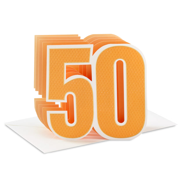 Hallmark Paper Wonder Pop Up 50th Birthday Card (Celebrating You)