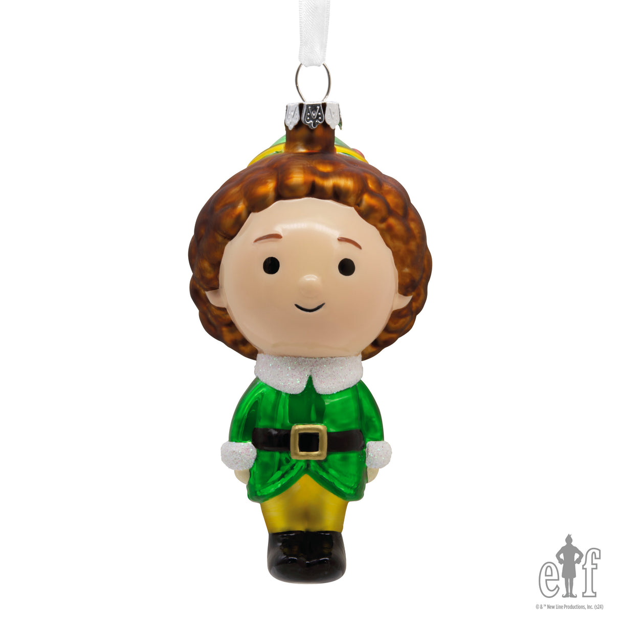 Elf Buddy the Elf Christmas Ornament, Blown Glass