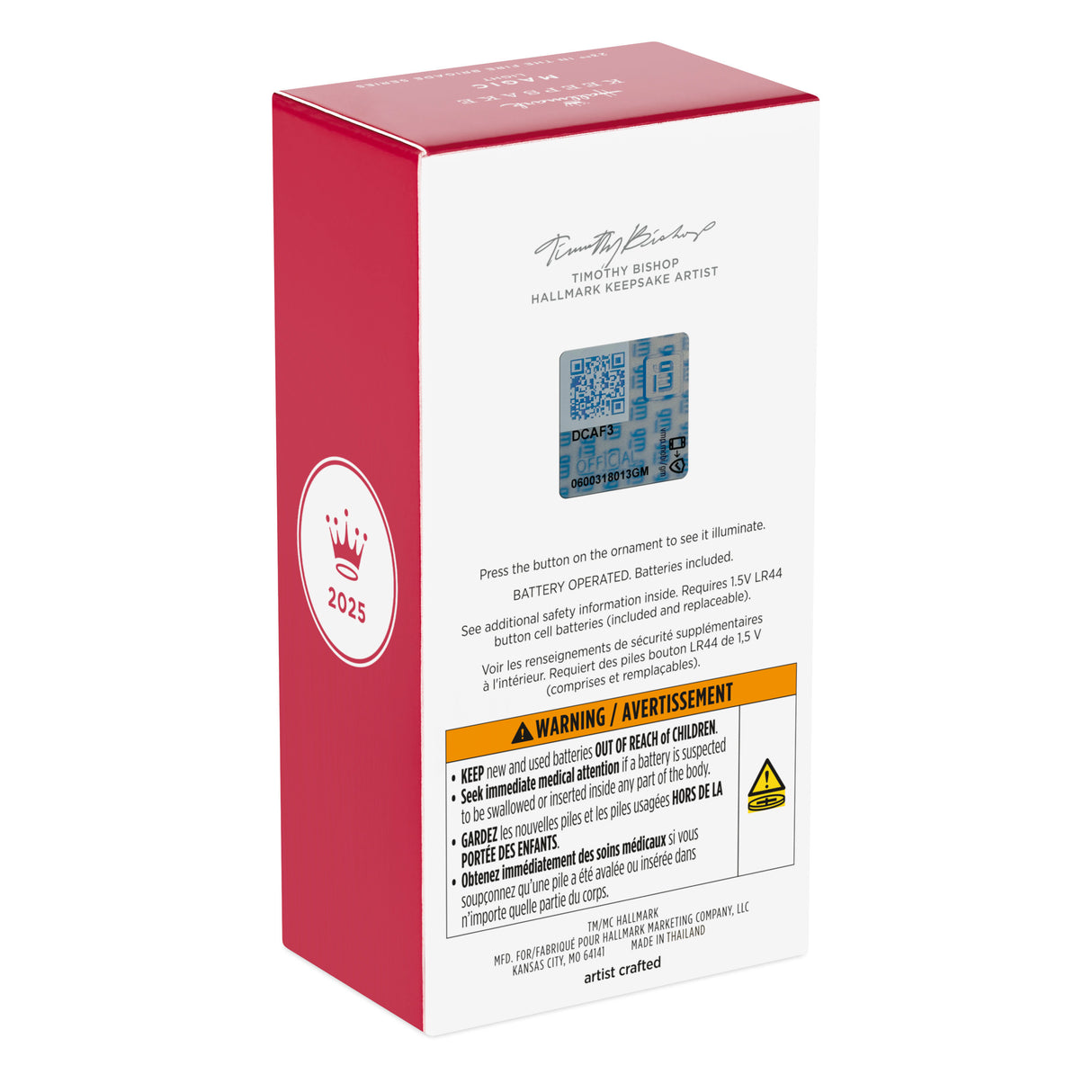 Hallmark Keepsake Christmas Ornament (Fire Brigade 1968 Chevrolet Fire Engine 2025 With Light)