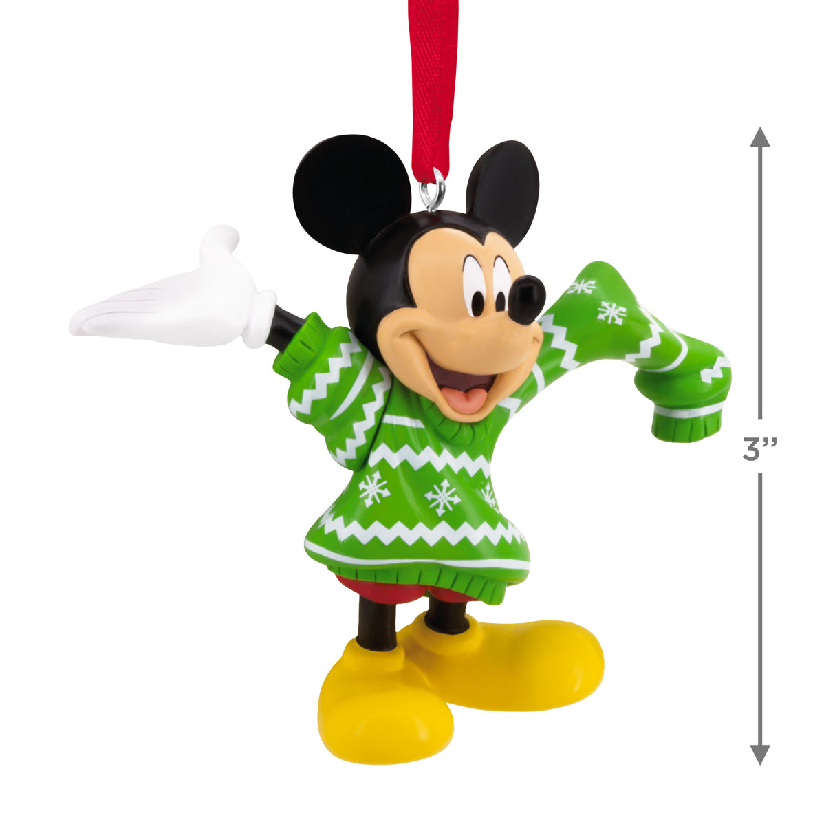 Hallmark Christmas Ornament (Disney Mickey Mouse in Christmas Sweater)