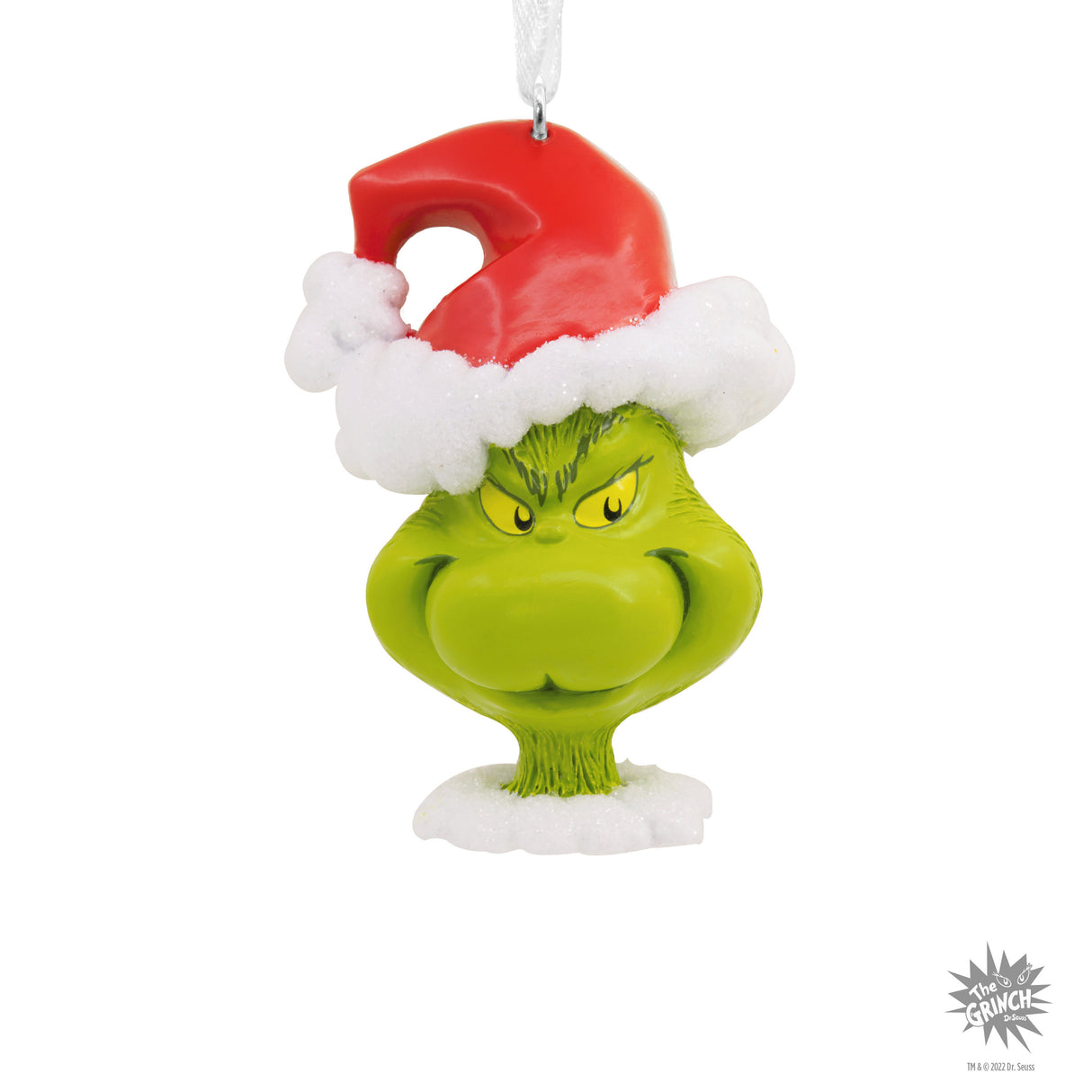 Dr. Seuss's How the Grinch Stole Christmas! Grinch in Santa Hat Christmas Ornament