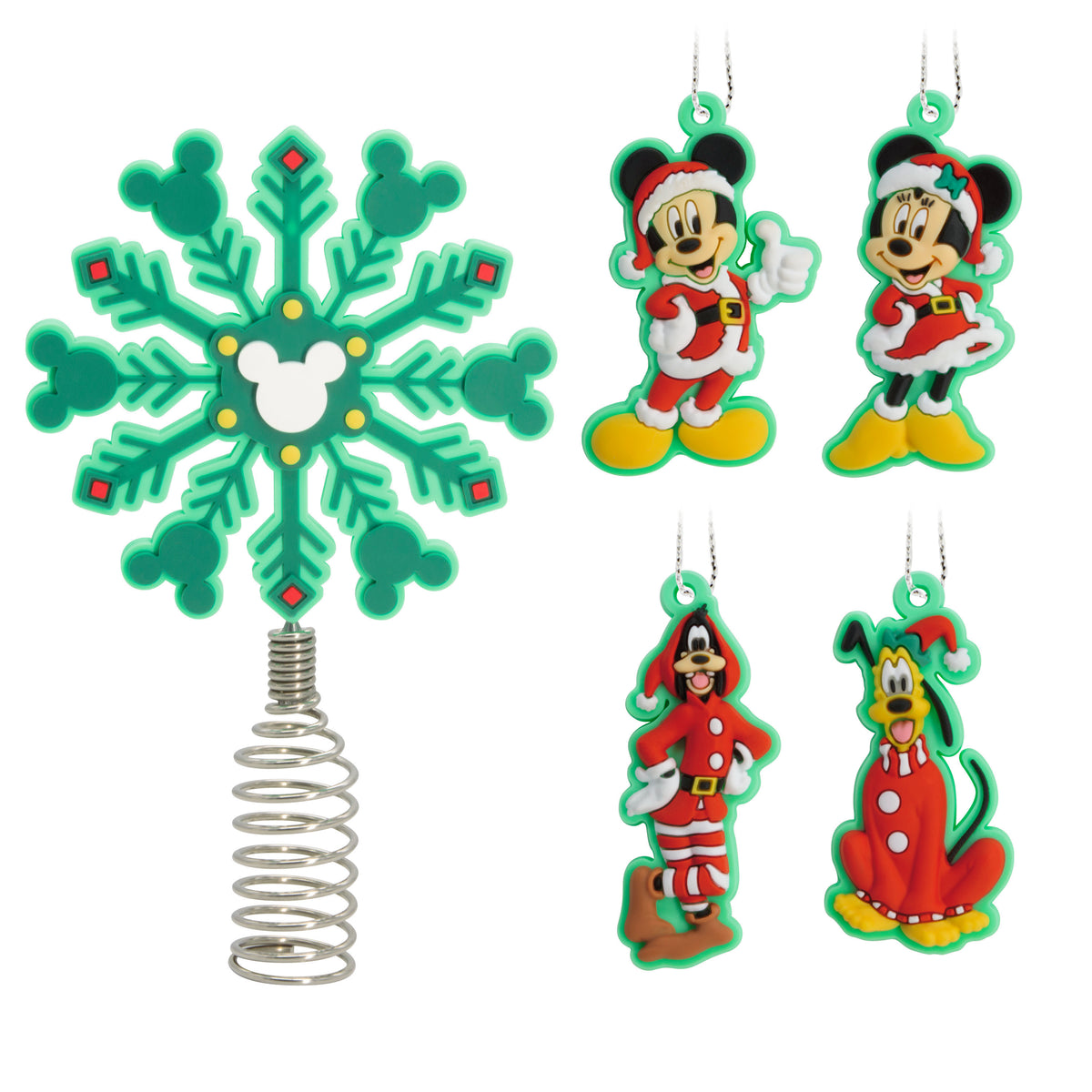 Disney Mickey Mouse and Friends Mini Christmas Tree Topper and Ornamen