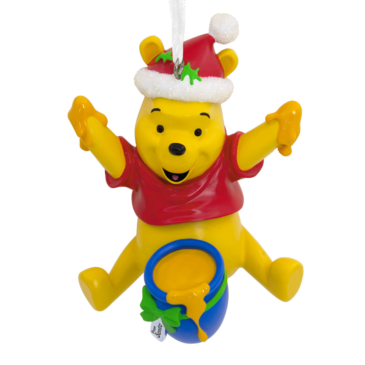 Hallmark Christmas Ornament (Disney Santa Winnie the Pooh With Honey P