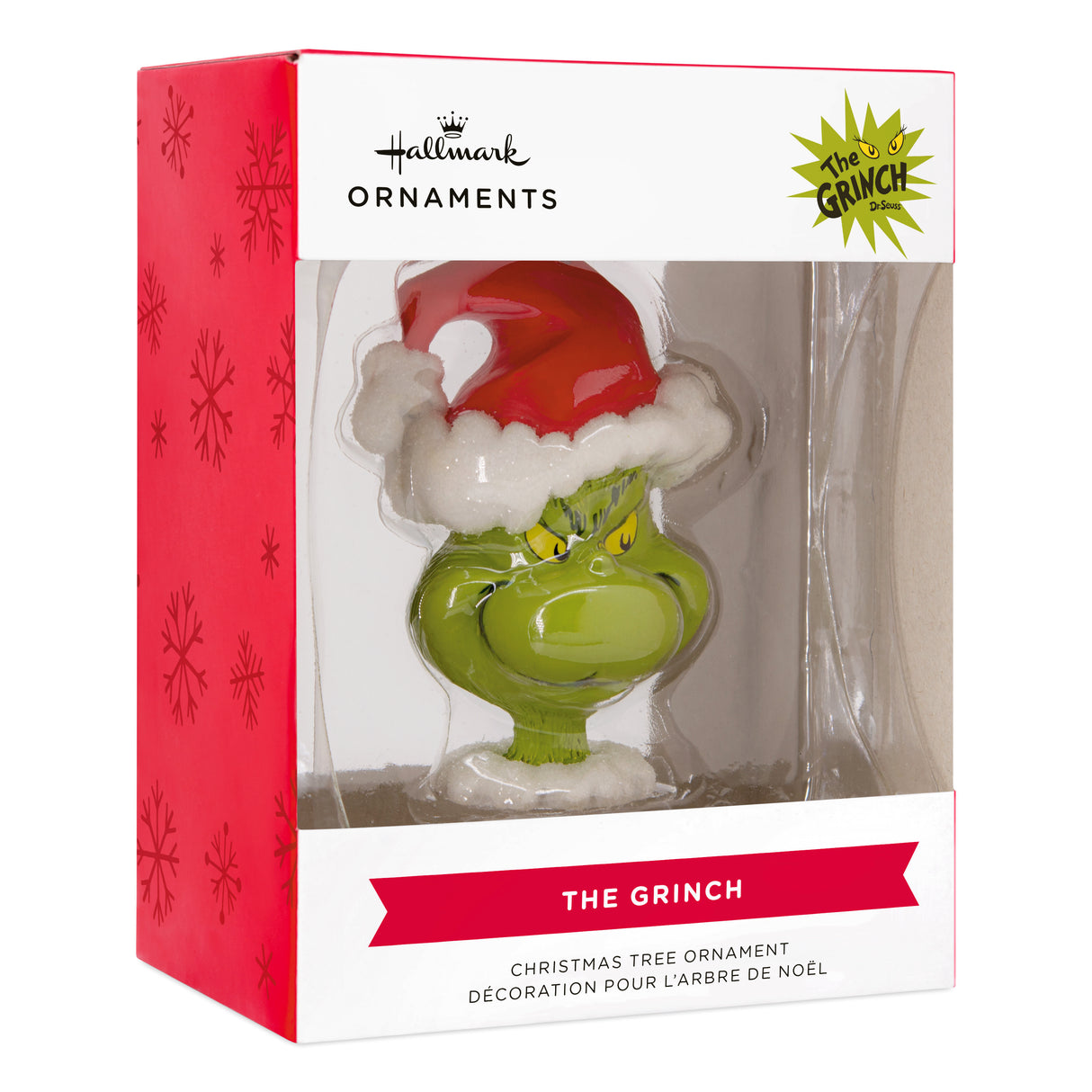 Dr. Seuss's How the Grinch Stole Christmas! Grinch in Santa Hat Christmas Ornament