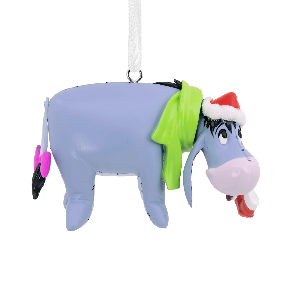 Hallmark Christmas Ornament (Disney Winnie the Pooh Eeyore With Stocki