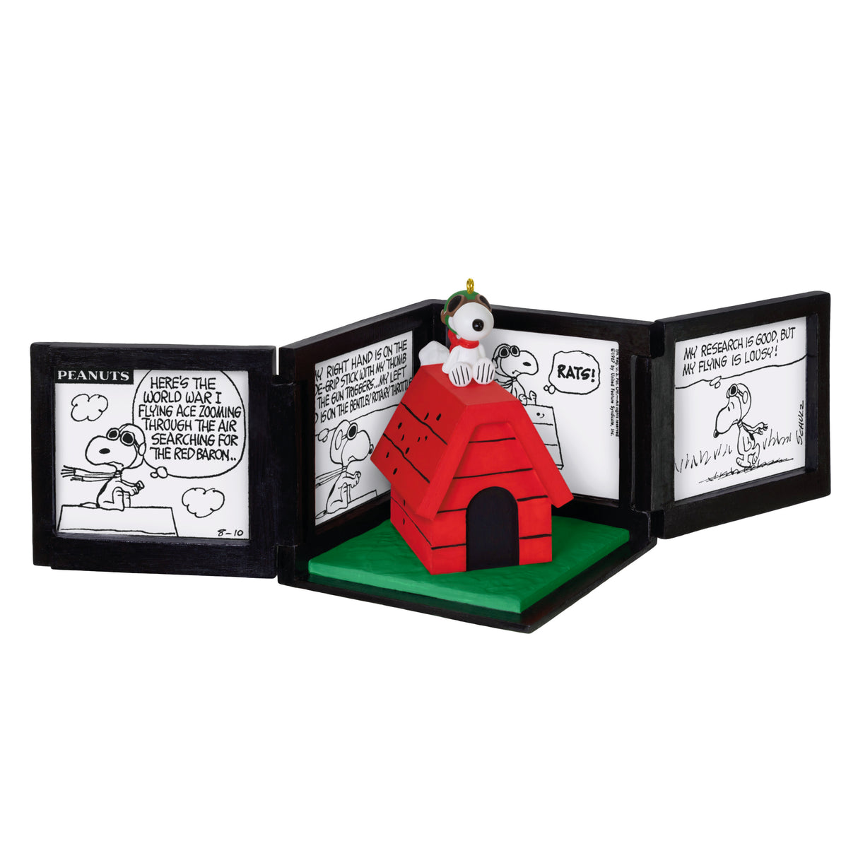Hallmark Keepsake Christmas Ornament (Peanuts 75th Anniversary Snoopy as The Flying Ace Musical)